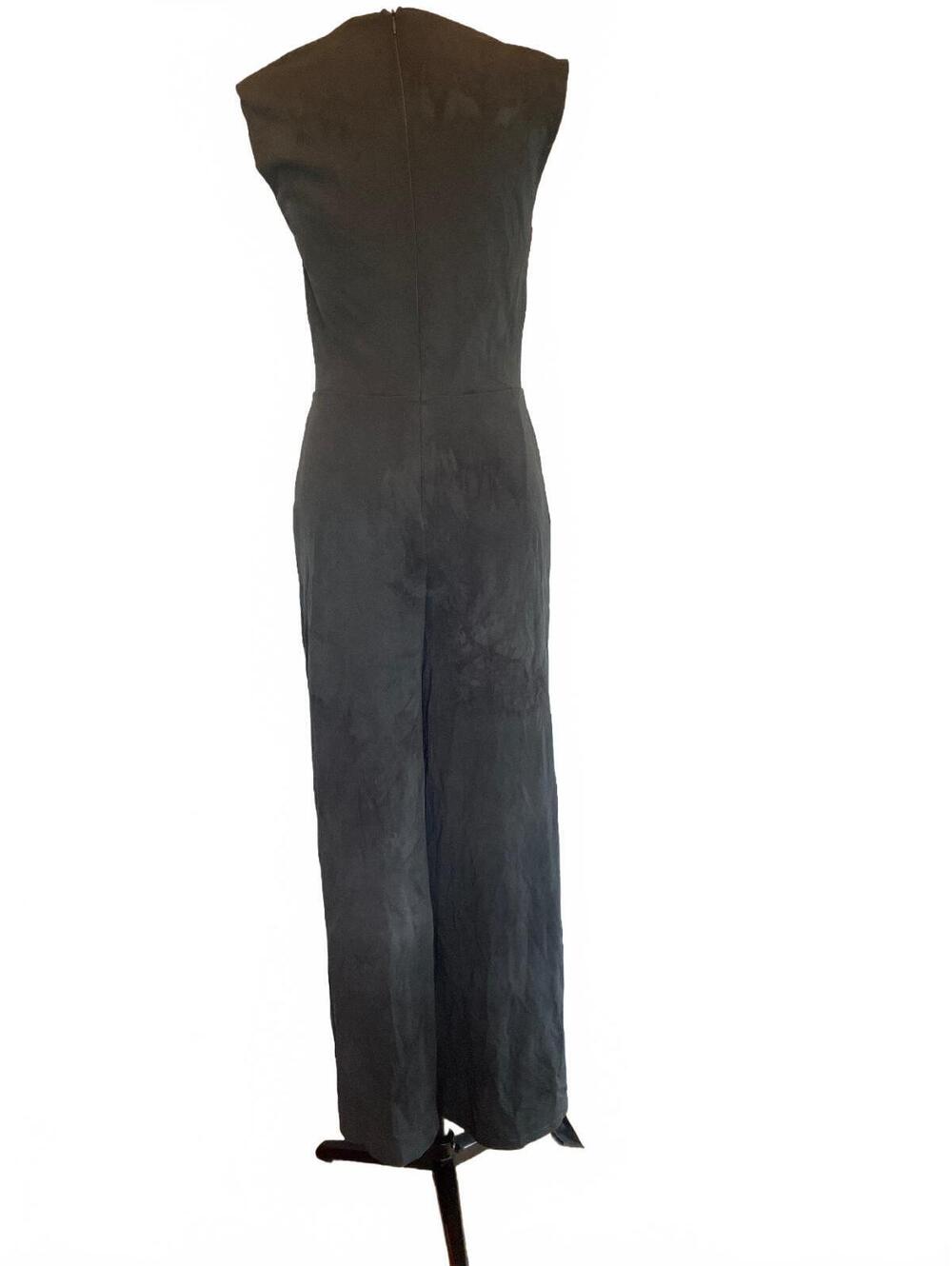Lulus Black Ombre Wash Wide Leg Sleeveless Jumpsuit Large Edgy Chic Minimalist - Picture 4 of 9